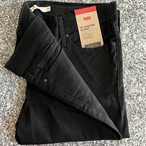 LEVIS Women's 311 Shaping Skinny Jeans in Black, Size 29